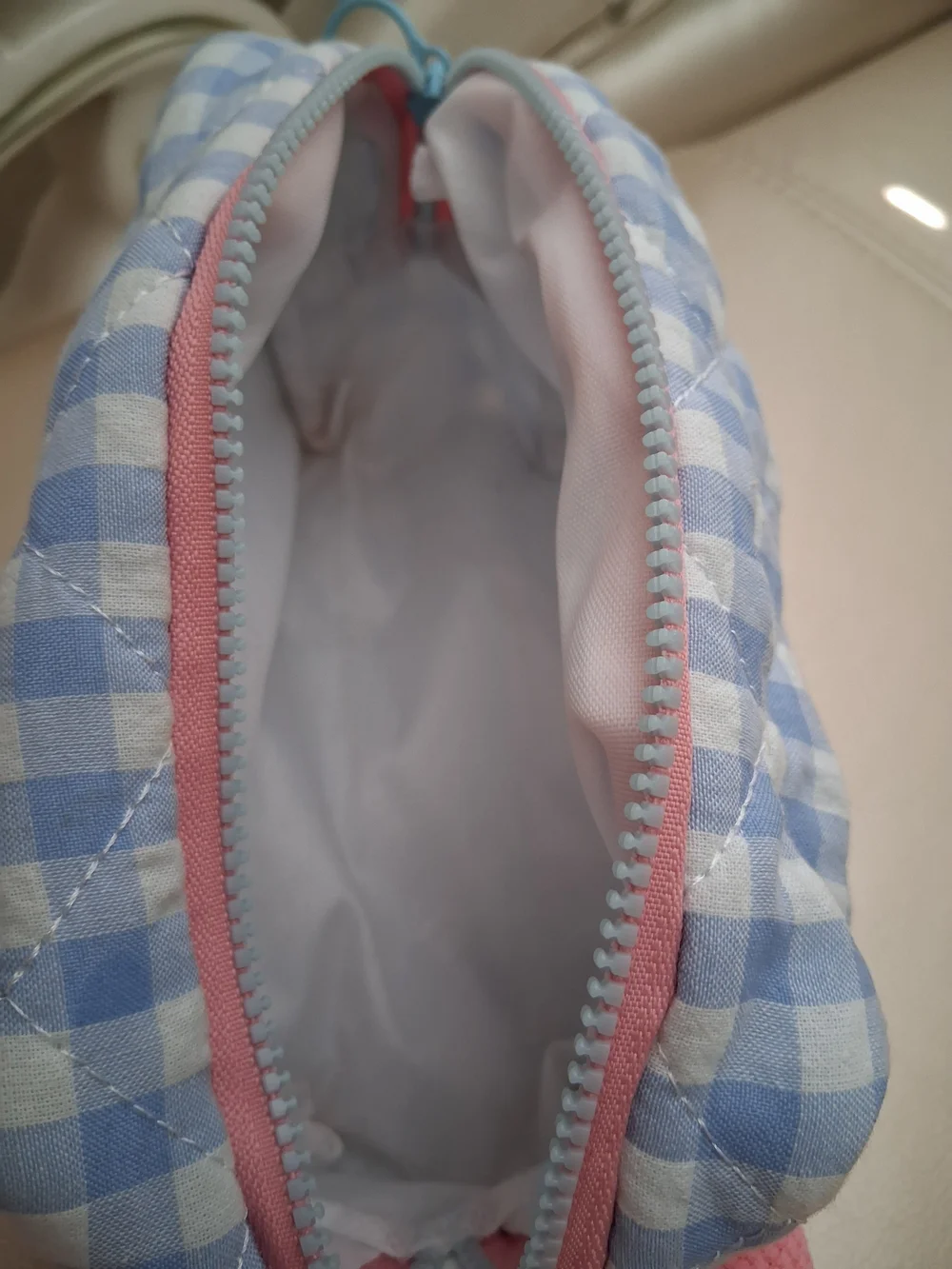Pink & Blue Cosmetics Bag